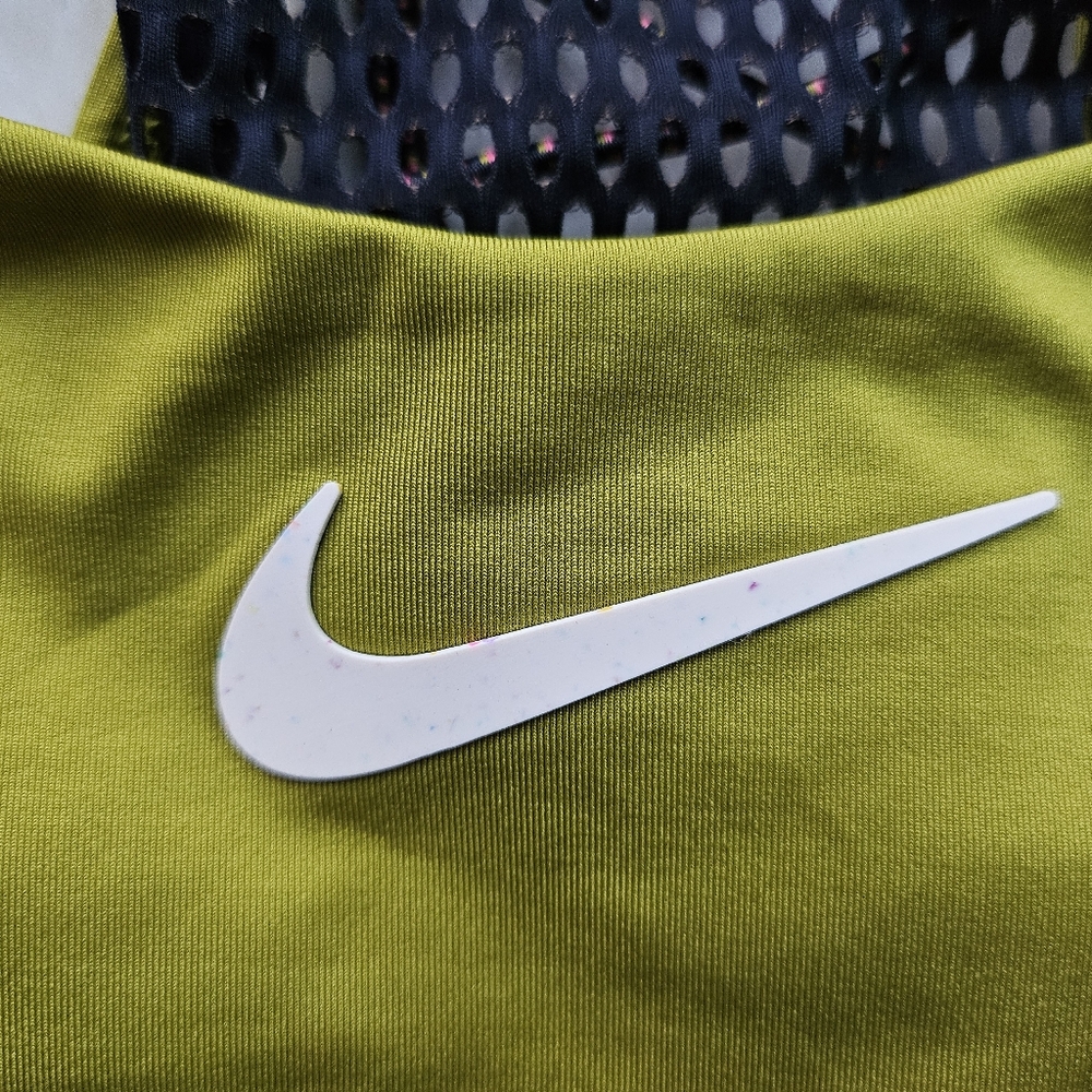 Nike Women's Wild High Neck Bikini Swim Top, Olive Green Yellow, Size L, NWT - Picture 8 of 11